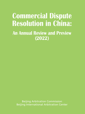 cover image of Commercial Dispute Resolution in China